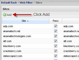 Allowing a Site in Untangle-5