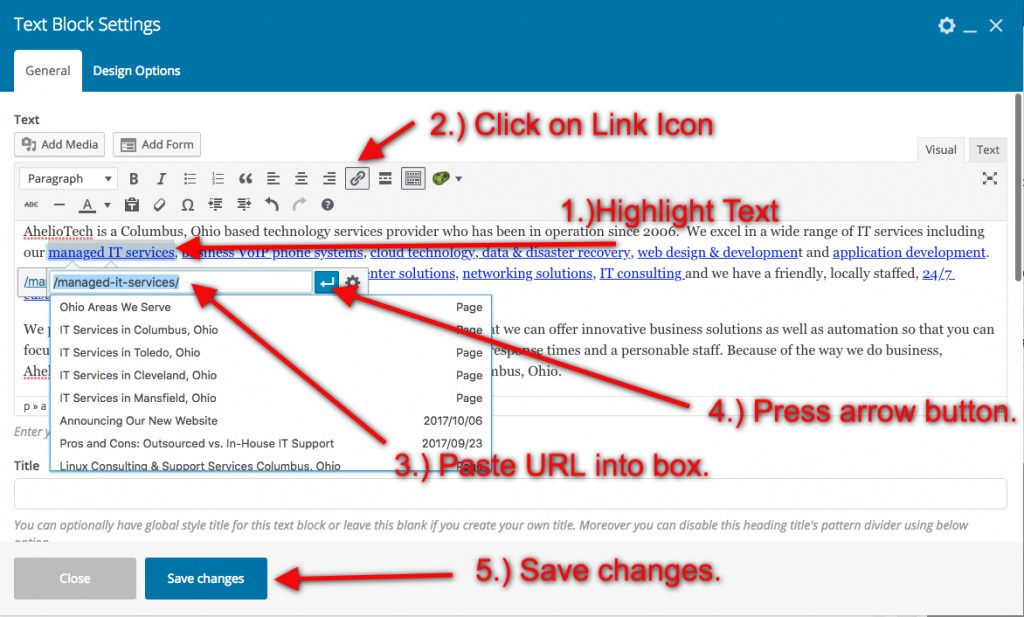 WordPress Training-Adding Links_AhelioTech